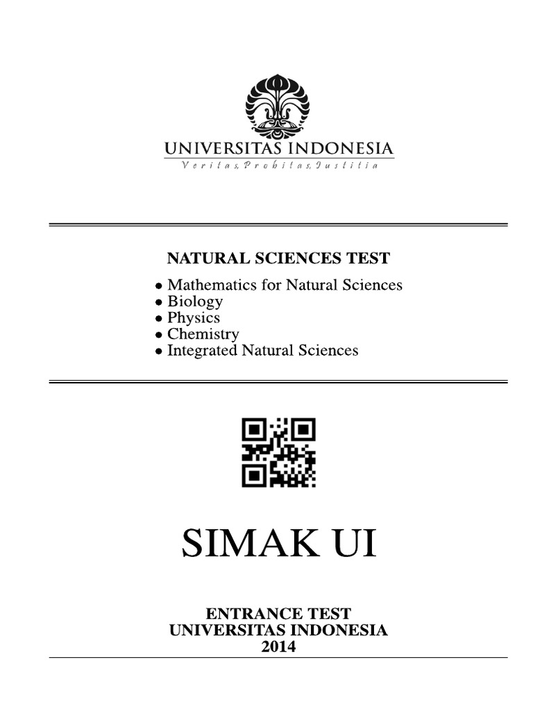 2014 Natural Science Simak Ui | PDF