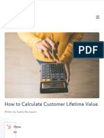 Customer Lifetime Value