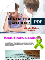 Mental Health Awareness: Valvetta Mcgee-Hudson