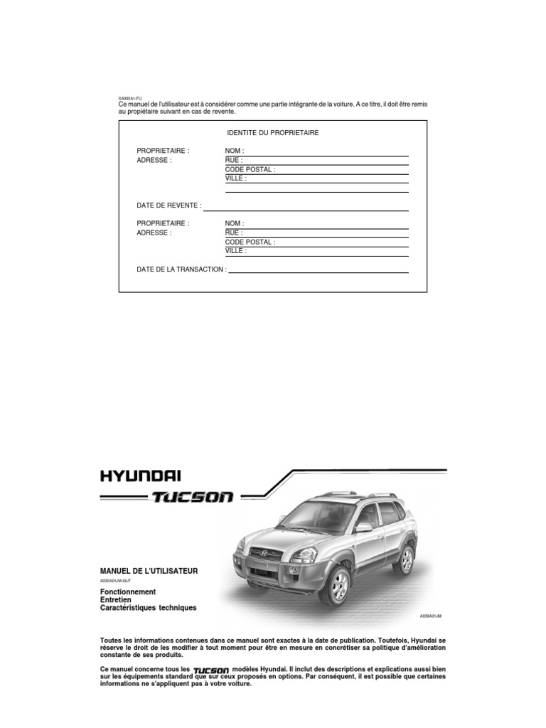 Reglage De La Hauteur Des Phares Manuellement Sur Fiat Ducato Hyundai Tucson | PDF | Essence (hydrocarbure) | Véhicules