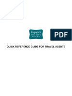 Quick Reference Guide For Travel Agents