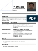 Ian Eugene Y. Sanchez: Objective