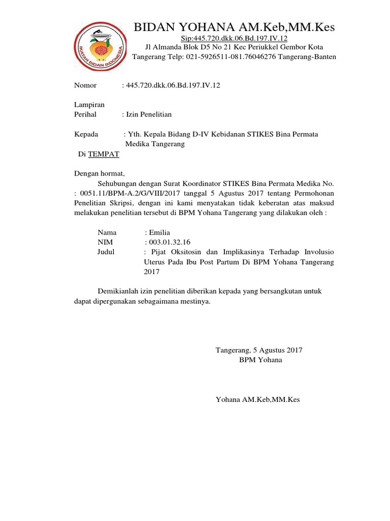 Surat Balasan Emildocx