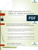 UBER Associates With ACI'S Edible Oil "Healthy Bangladesh"