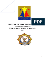 Manual de Procedimientos INvestigativos 2011