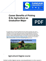 Career Benefits of Picking B.SC Agriculture As Graduation Major