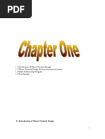 1.1 Introduction of Object Oriented Design 1.2 Object Oriented Design For The New Proposed System 1.3 Entity Relationship Diagram 1.4 Test Strategy