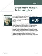 Control of Diesel Emissions in The Workplace HSG187 HSE