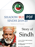 SINDH Shadow Budget 2019-20 by PTI