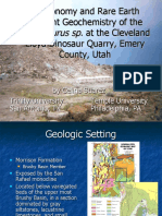 Taphonomy and Rare Earth Element Geochemistry of The Stegosaurus SP