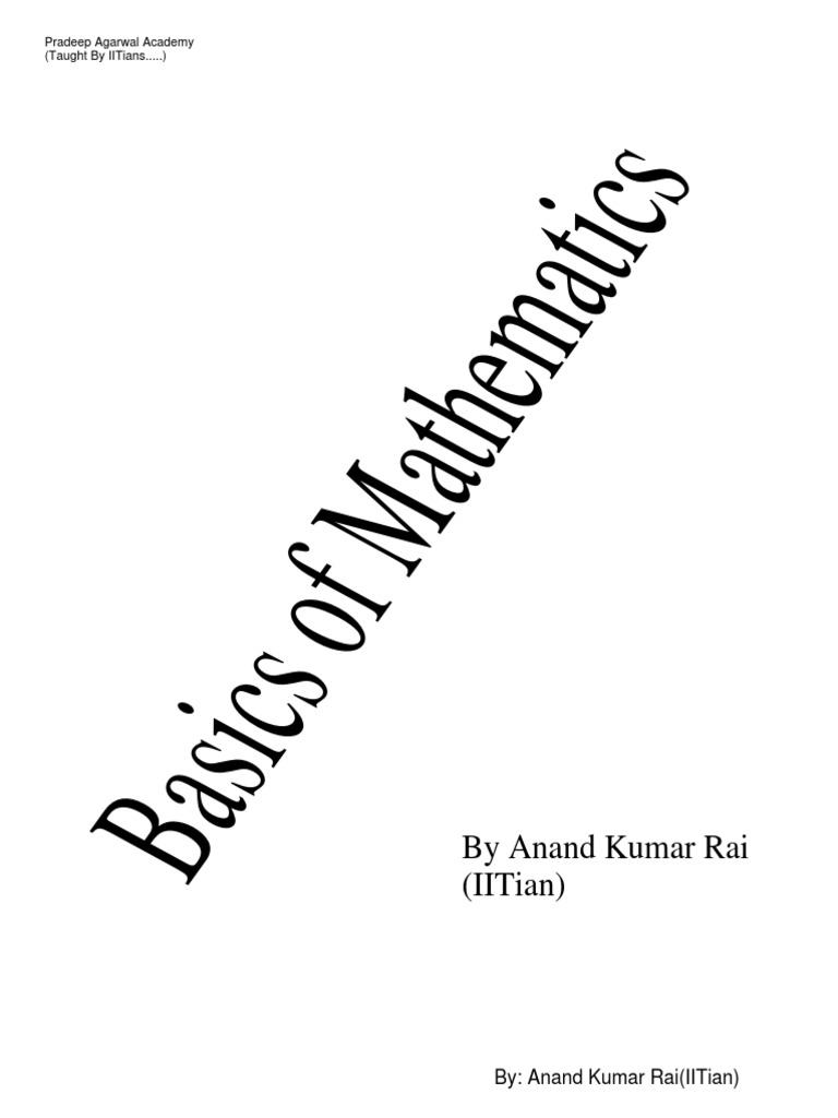 Basics of Mathematics | PDF | Ratio | Numbers