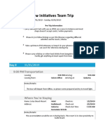 Travefy Free Itinerary Template