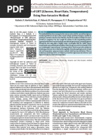 Measurement of GHT Glucose, Heart Rate, Temperature Using Non Invasive Method