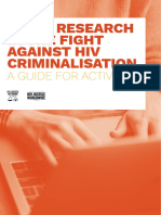 Using Research In The Fight Against HIV Criminalisation - A Guide for Activists