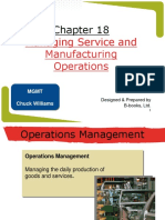 Managing Service and Manufacturing Operations: MGMT Chuck Williams