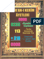 Kuran 6666 Ayet