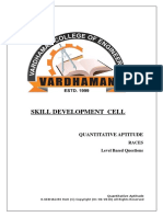 Skill Development Cell: Quantitative Aptitude