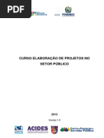 Apostila de Elaboração de Projetos No Setor Público