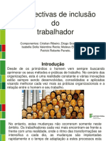 Perspectiva Do de Inclusão Do Trabalhador (perfil do novo Trabalhador)