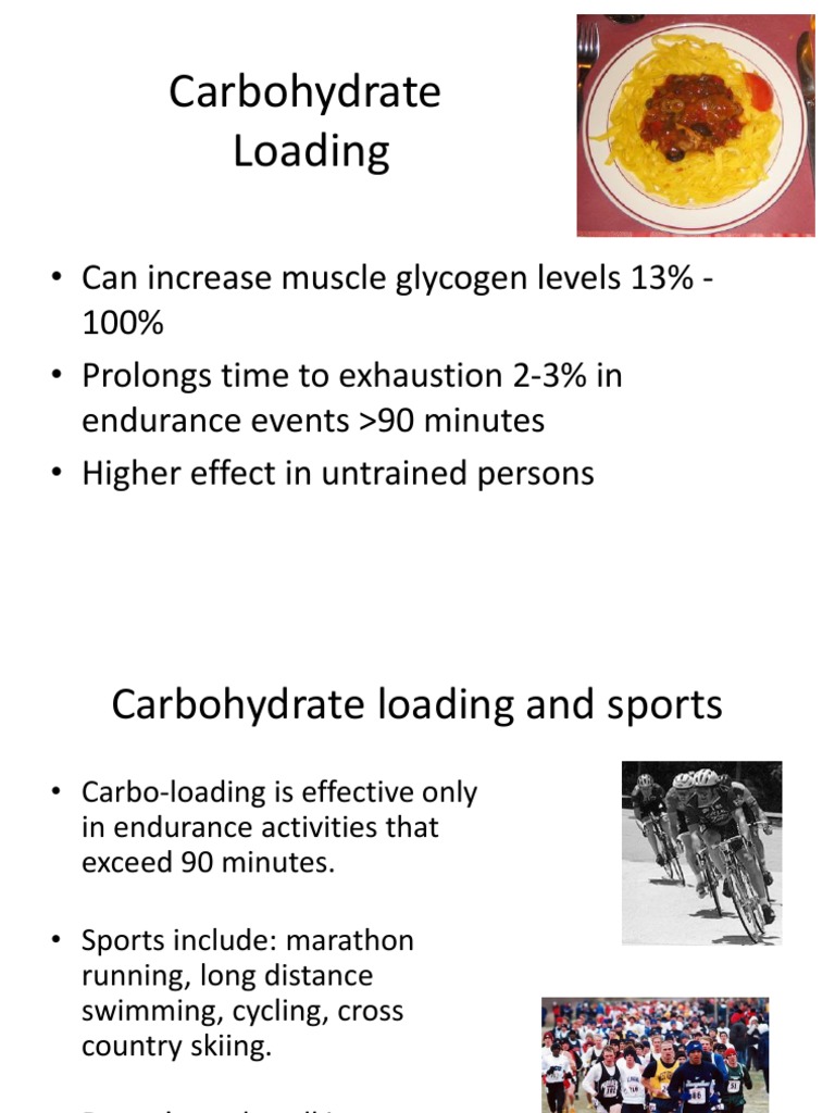 Carb Loading PDF Glycogen Low Carbohydrate Diet