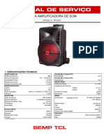 Manual de serviço da caixa amplificadora de som modelo TR200A