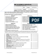 Informe académico individual con diagnóstico y recomendaciones