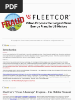 Fleetcor Citron Exposes the Largest Clean Energy Fraud in US History