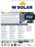 GrowSolarMetroEast Poster