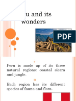 Peru's Natural Regions, Machu Picchu and Diverse Flora & Fauna