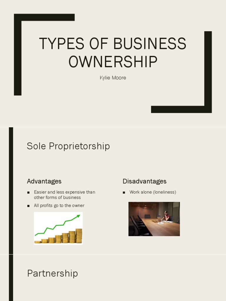 Types of Business Ownership PDF