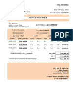 Manu J. Singh: Tax Invoice