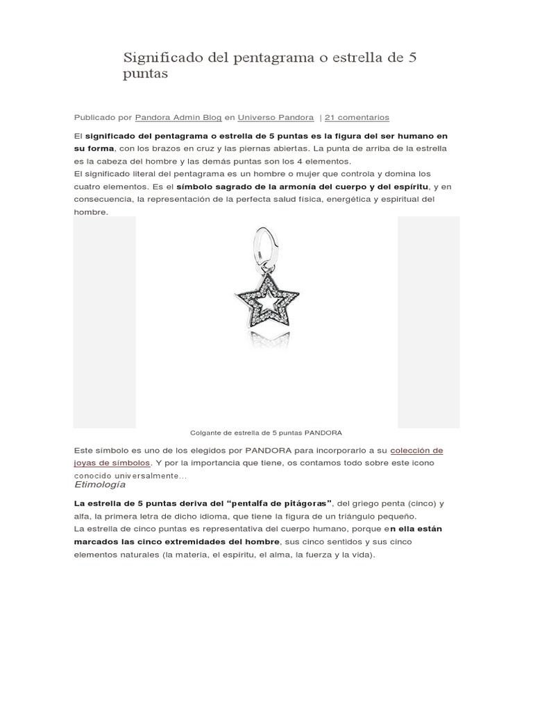 Significado Del Pentagrama o Estrella de 5 Puntas PDF | PDF | Science |  Astronomía