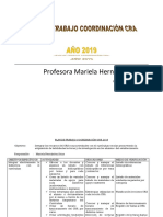 Plan de Trabajo Coordinador Cra 2019