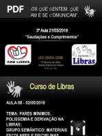 Saudações E CUMPRIMENTOS