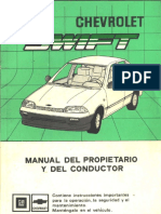 (CHEVROLET) Manual de Propietario Chevrolet Swift PDF