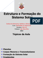 Formação e Estrutura do Sistema Solar