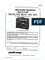 Instruction Manual. Multi-Amp Protective Relay Test Sets - Autores Varios - Editorial AVO Miulti-Amp - 1980