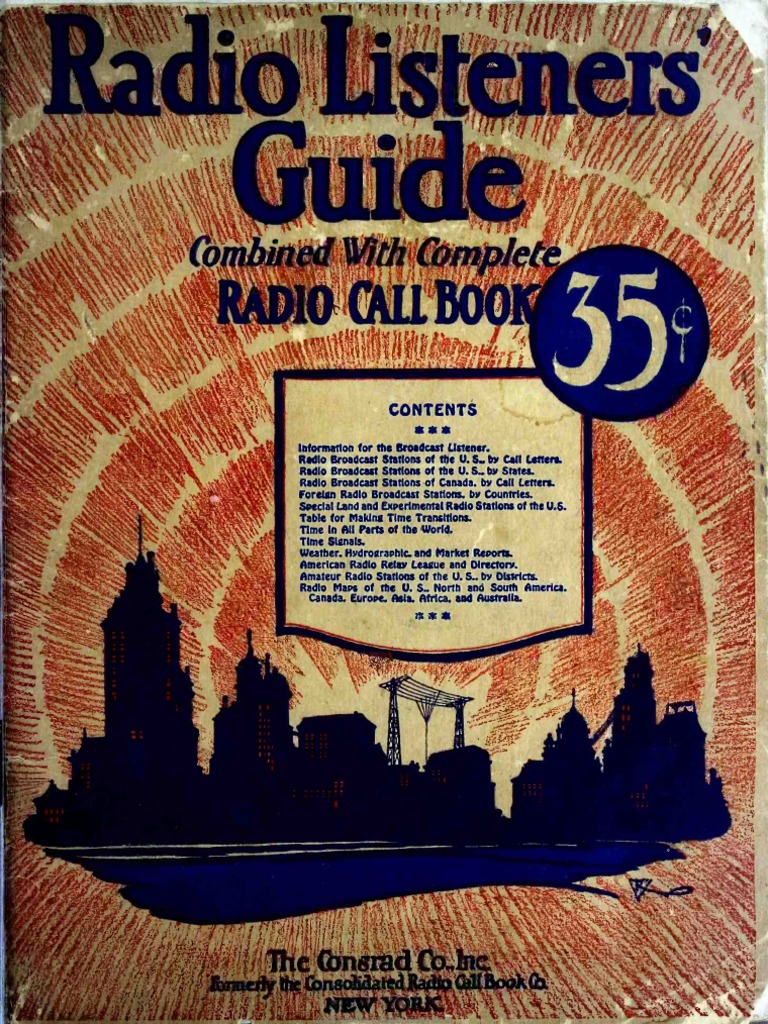 Radio Listeners Guide 1925 Vol I PDF Vacuum Tube Radio pic image