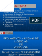 Reglamento Nacional Licencias Ds040 2012