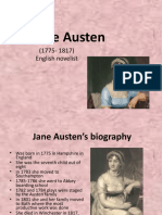 Jane Austen: (1775-1817) English Novelist
