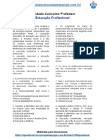 Simulado Concurso Professor Educação Profissional