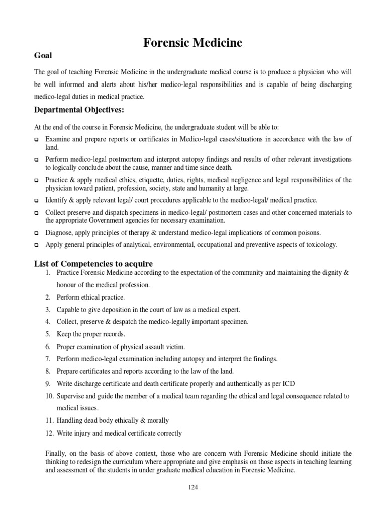 5 Forensic Medicine | PDF | Autopsy | Educational Assessment