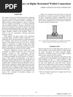 Commentary On Highly Restrained Welded Connections PDF