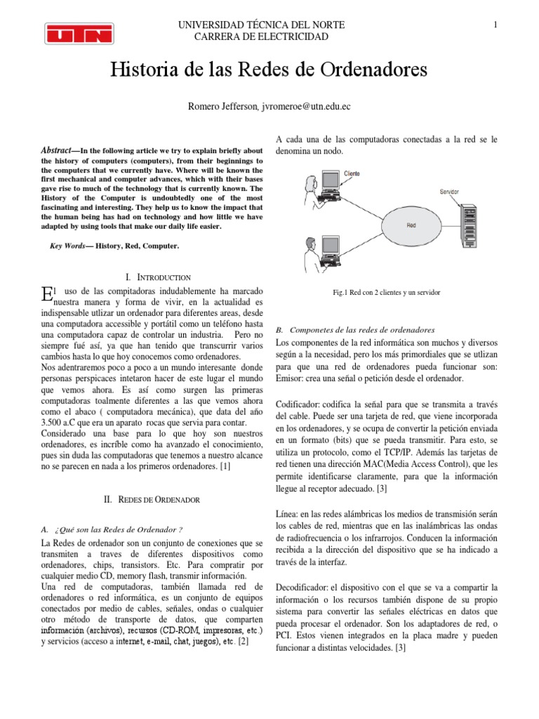Historia de ARPANET y Redes de Computadoras | PDF | Red de computadoras ...