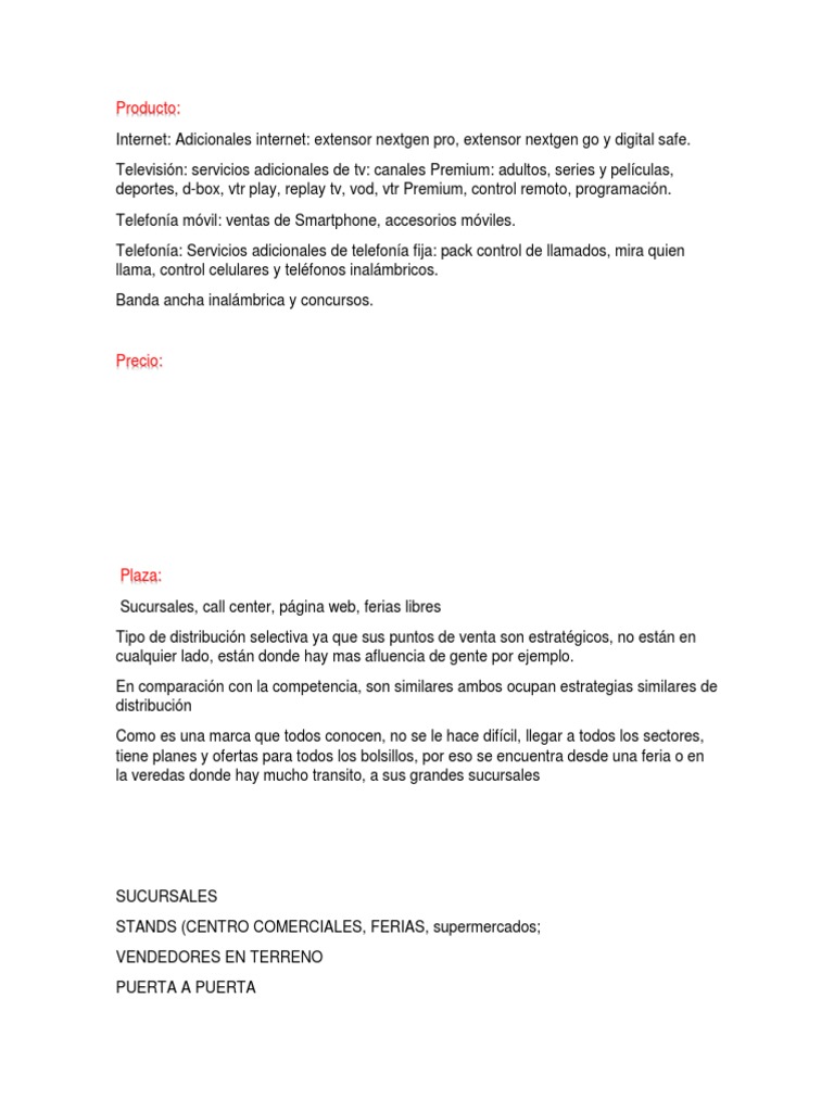 Vtr 2 Pdf Gestion De Recursos Humanos Telefonia Movil