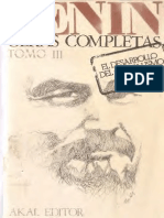 Lenin - Obras Completas - V. 3 - El Desarrollo Del Capitalismo en Rusia (1896 - 1899)