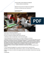 Guía para elaborar trabajo de investigación