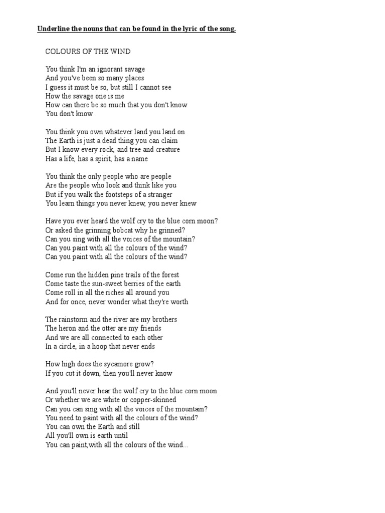 Colours of The Wind PDF