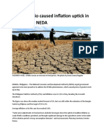 Weak El Niño Caused Inflation Uptick in May 2019 - NEDA