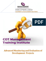 Advanced Monitoring and Evaluation of Development Projects